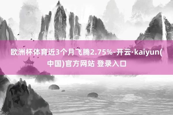 欧洲杯体育近3个月飞腾2.75%-开云·kaiyun(中国)官方网站 登录入口