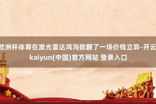 欧洲杯体育在激光雷达鸿沟掀翻了一场价钱立异-开云·kaiyun(中国)官方网站 登录入口