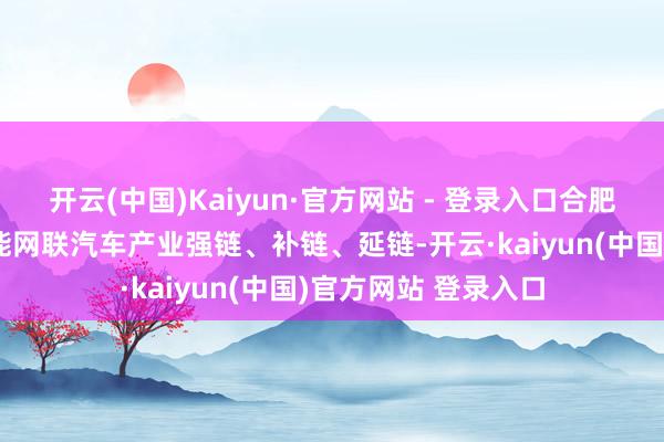 开云(中国)Kaiyun·官方网站 - 登录入口合肥包河经开区聚焦智能网联汽车产业强链、补链、延链-开云·kaiyun(中国)官方网站 登录入口