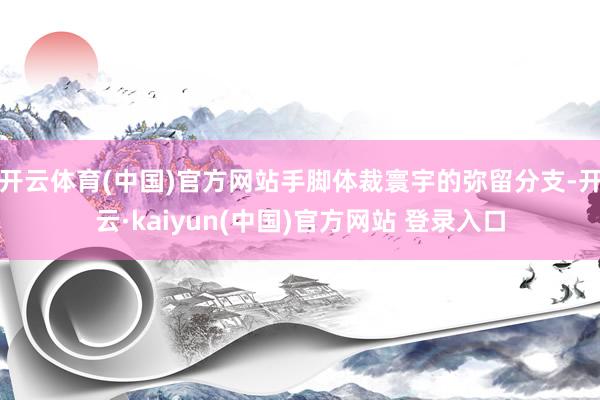 开云体育(中国)官方网站手脚体裁寰宇的弥留分支-开云·kaiyun(中国)官方网站 登录入口